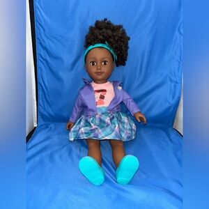 My Life As Chloe Posable 18 inch Doll, Dark Brunette Hair, Brown Eyes